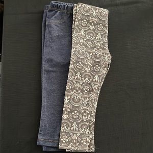Brand New baby girl jeggings & leggings! Size 12 months